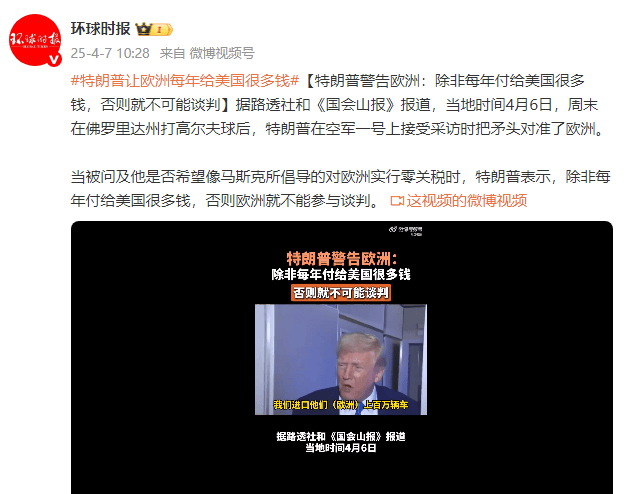 特朗普警告欧洲：除非每年付给美国很多钱<strong></p>
<p>BCH投资</strong>，否则就不可能谈判